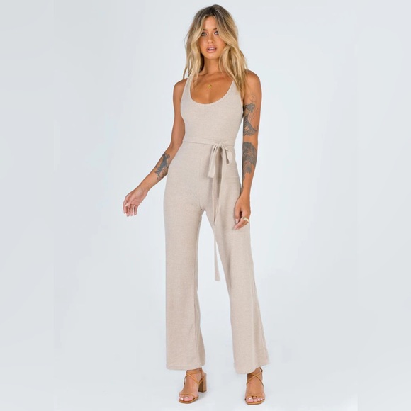 Princess Polly Beige Callie Jumpsuit Size 0 NWOT - Picture 2 of 4